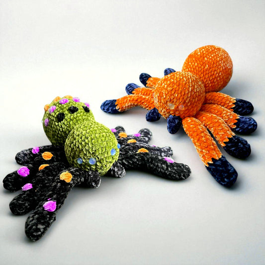 Colorful Spider Amigurumi: Fall And Halloween Decoration Crochet Plushie Pattern