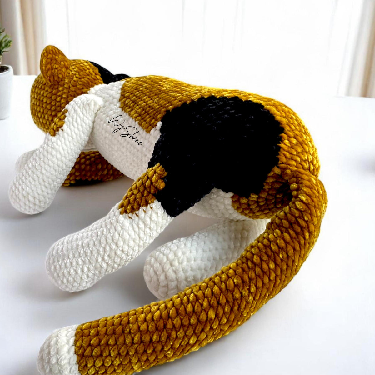 Sleeping Calico Cat Crochet Pattern