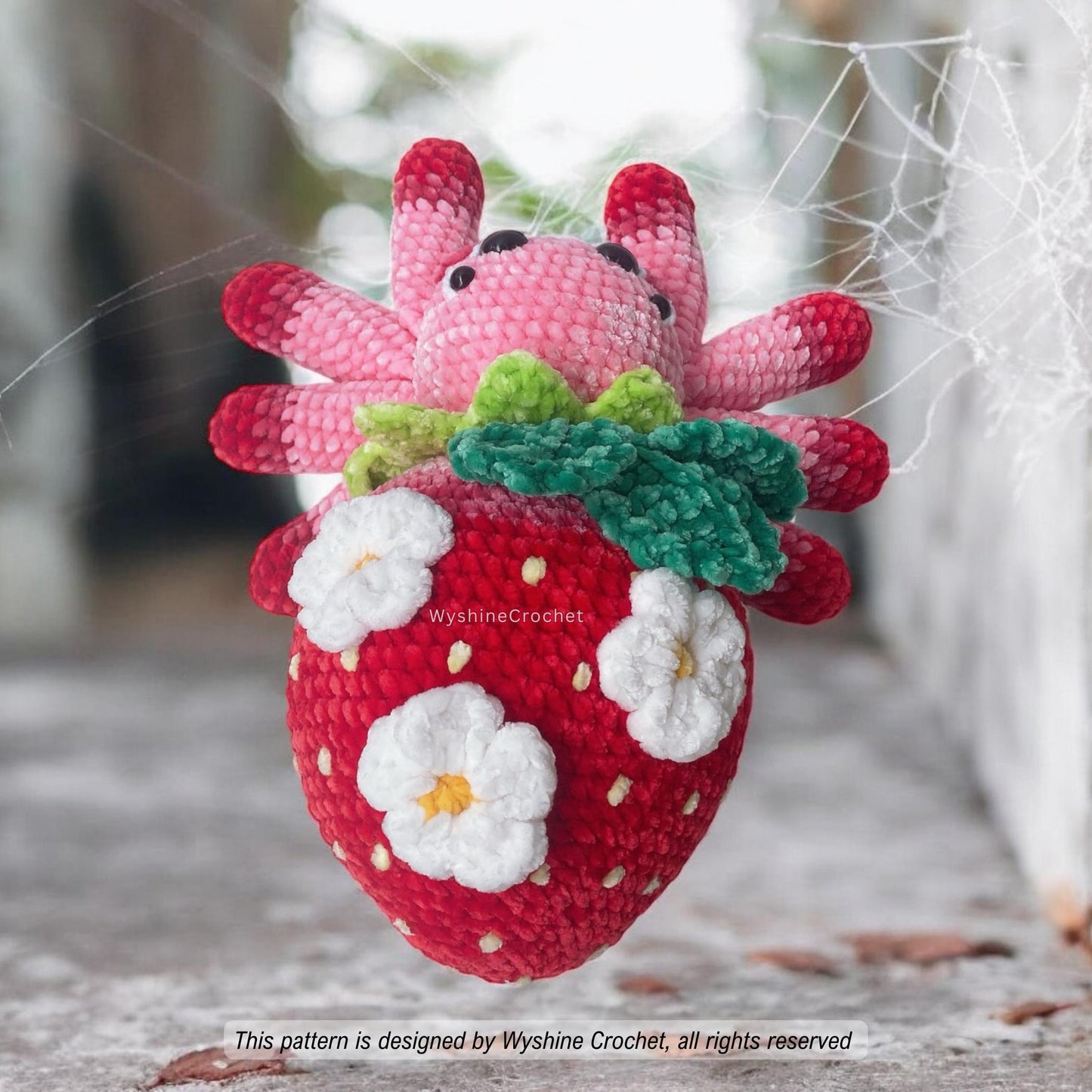 Strawberry Spider Crochet Pattern