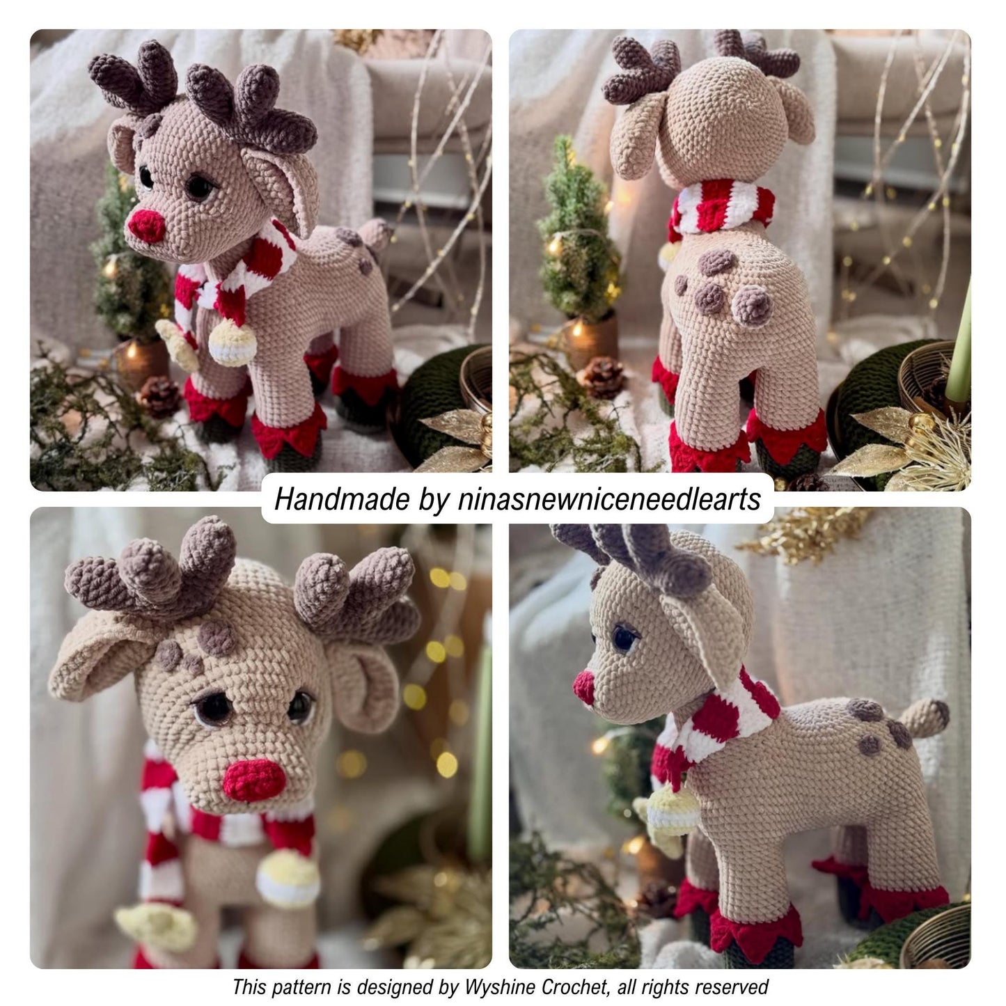 Chestnut Reindeer Crochet Pattern