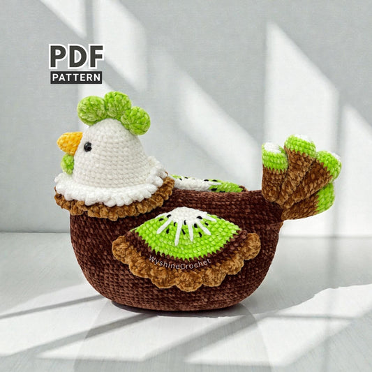 Green Kiwi Rooster Crochet Pattern - Crochet Pattern