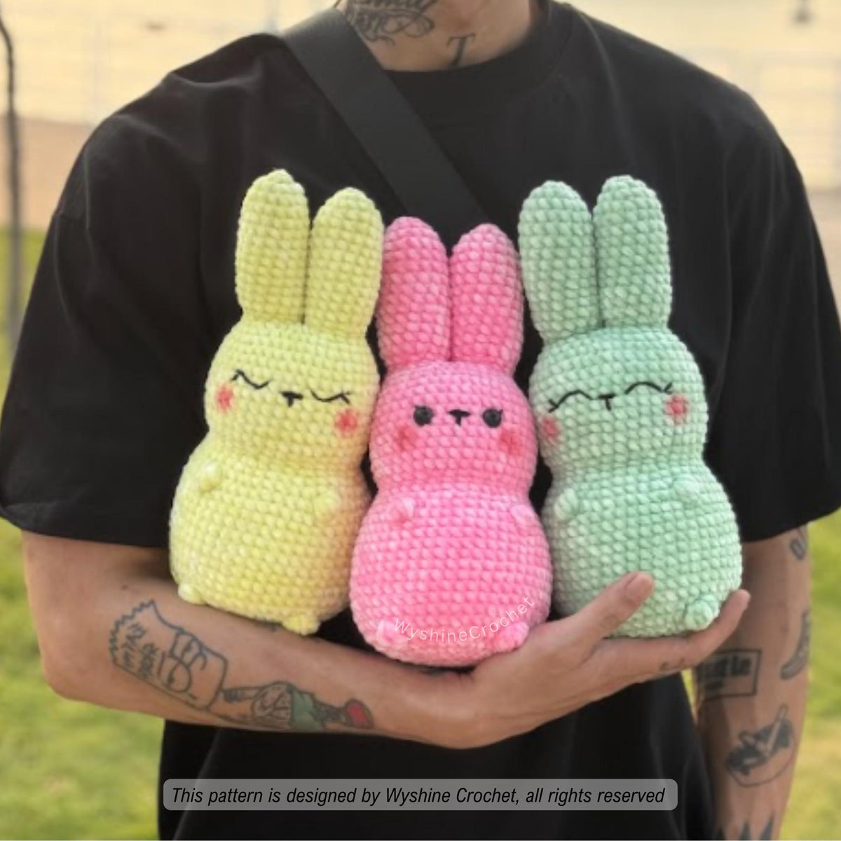 No-Sew Gummy Candy Bunny Crochet Pattern