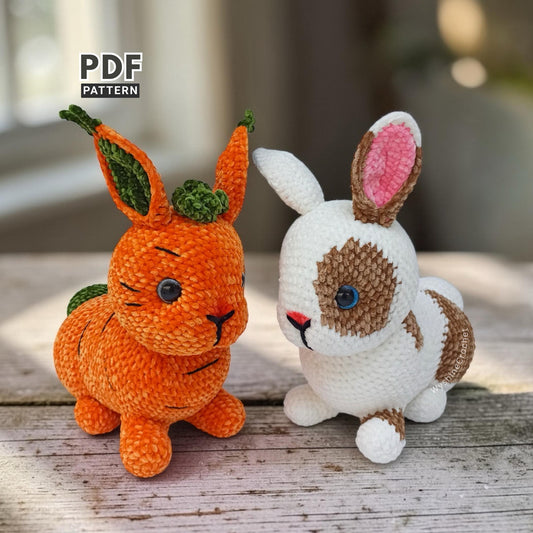 Laying Realistic Bunny Crochet Pattern Bundle