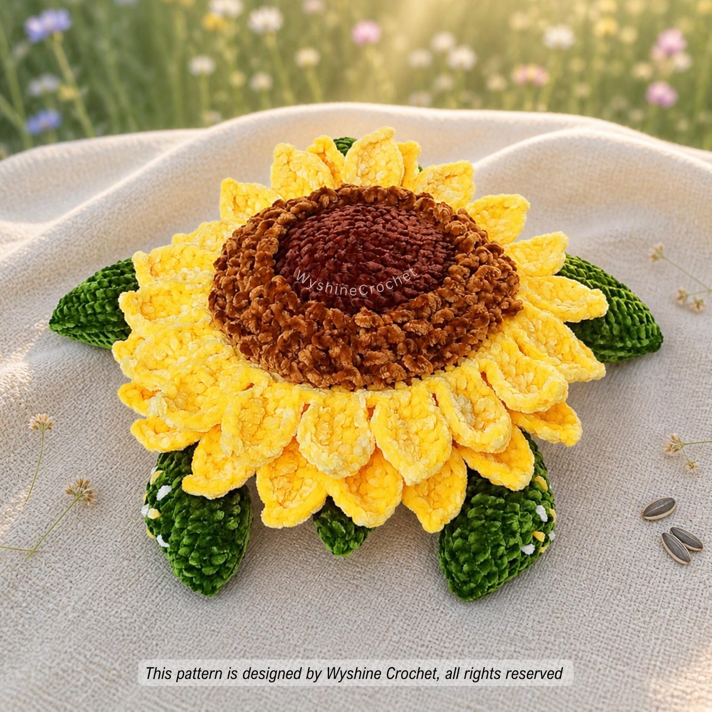 Mom & Baby Sunflower Turtle Crochet Pattern Bundle - product photo 10 of 10