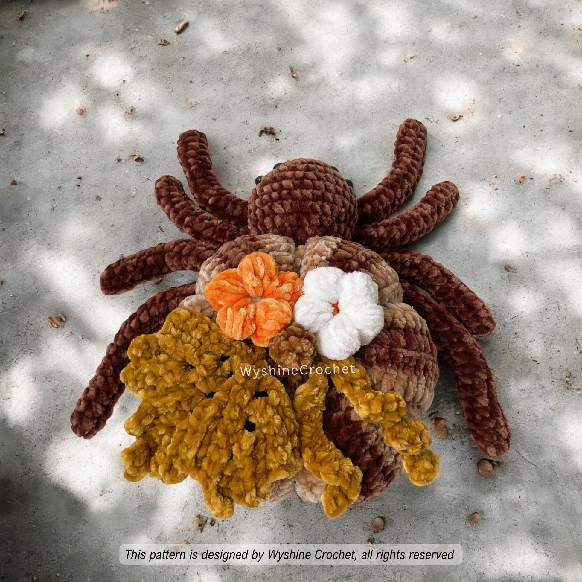 Pumpkin Spider Amigurumi Crochet Pattern: Spooky Cute Halloween and Fall Plushie Decor
