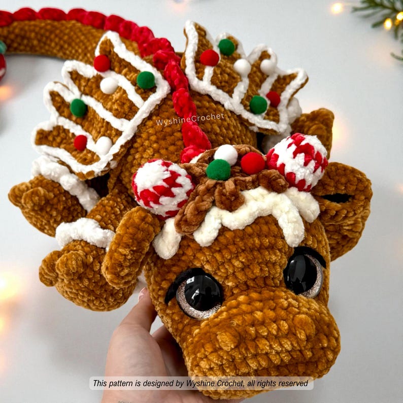 Gingerbread Dragon Crochet Pattern