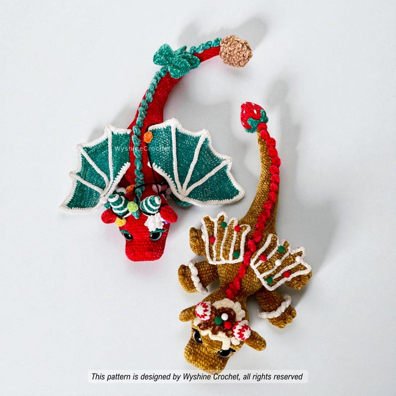 Gingerbread Dragon Crochet Pattern