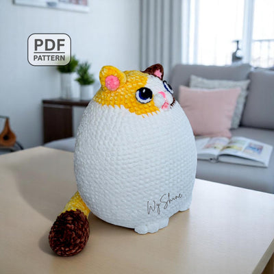 Pillow Fat Cat Crochet Pattern