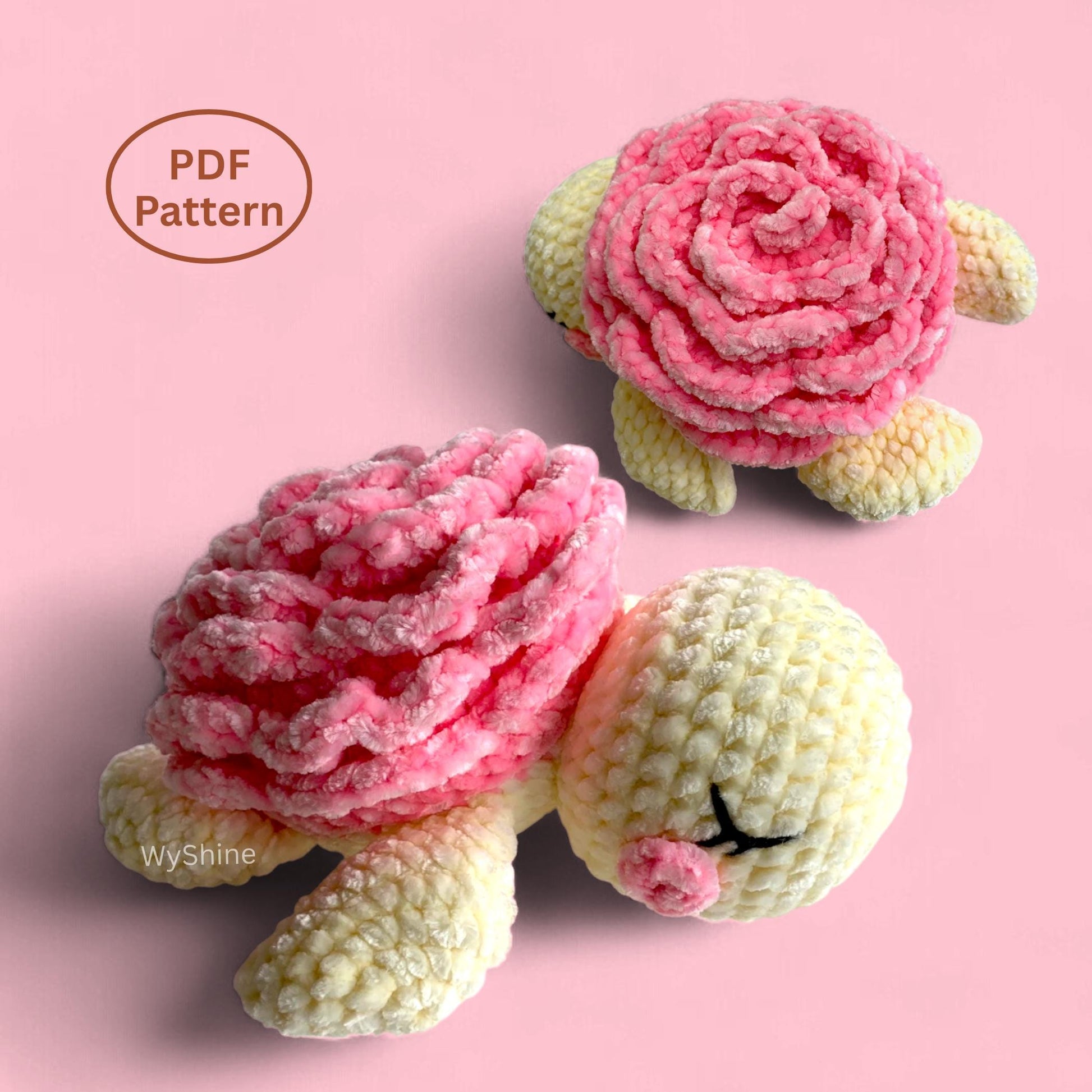 Baby Rose Turtle Crochet Pattern - Crochet Pattern
