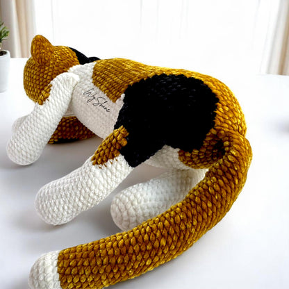Sleeping Calico Cat Crochet Pattern