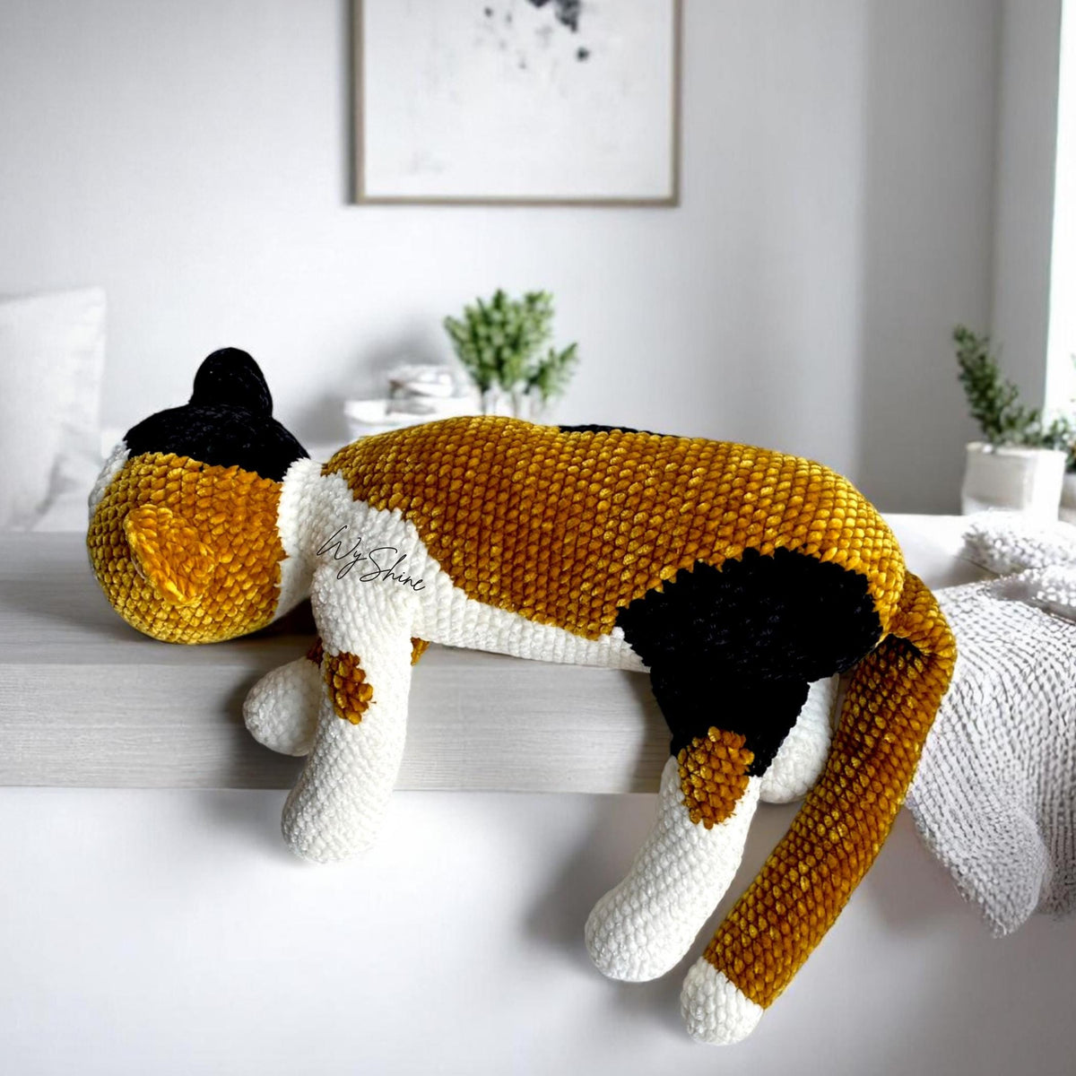 Sleeping Calico Cat Crochet Pattern