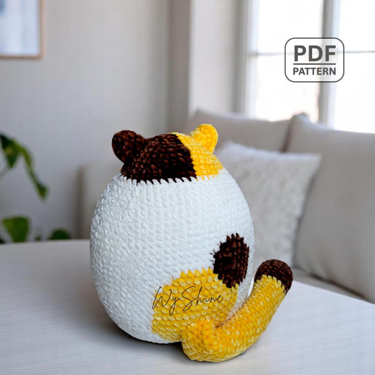 Pillow Fat Cat Crochet Pattern