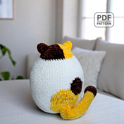 Pillow Fat Cat Crochet Pattern