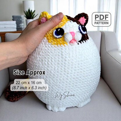 Pillow Fat Cat Crochet Pattern
