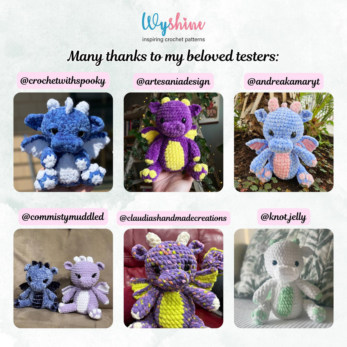 2in1 Baby Dragon Crochet Pattern Bundle