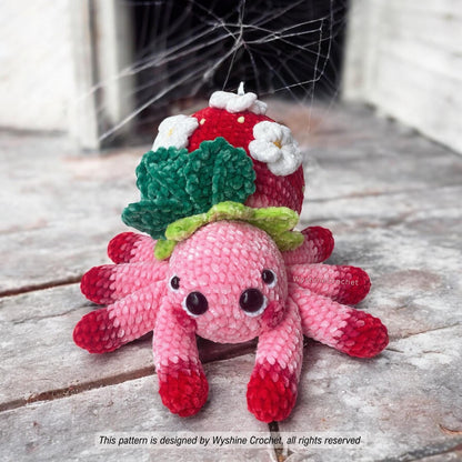 Strawberry Spider Crochet Pattern