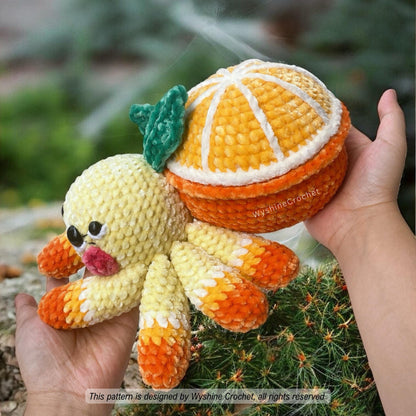 Orange Spider Crochet Pattern: Spooky Cute Amigurumi Halloween & Fall Decor