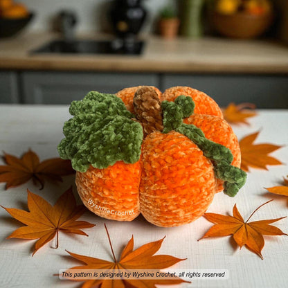2-Size Pumpkin Amigurumi Crochet Pattern