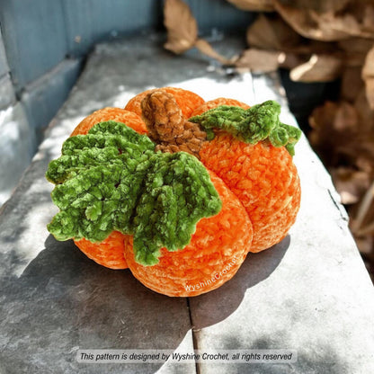 2-Size Pumpkin Amigurumi Crochet Pattern