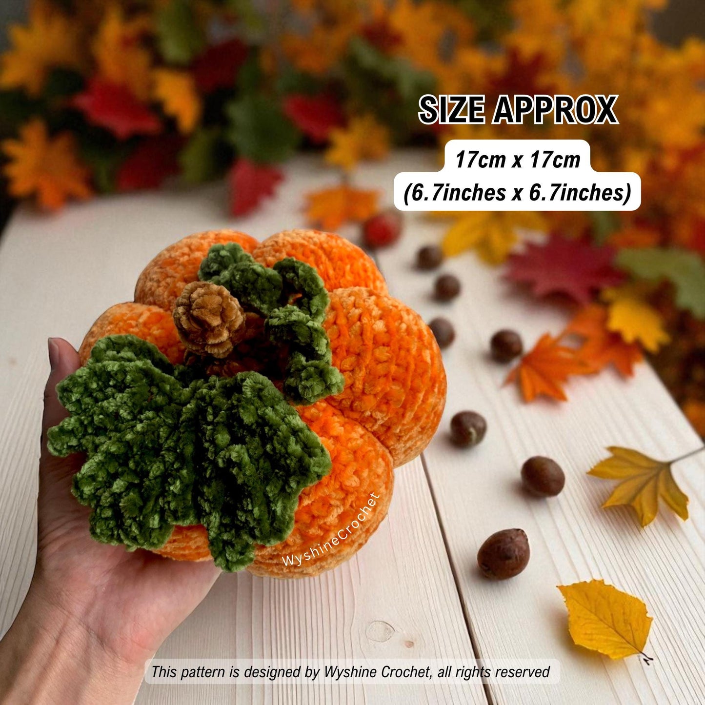 2-Size Pumpkin Amigurumi Crochet Pattern