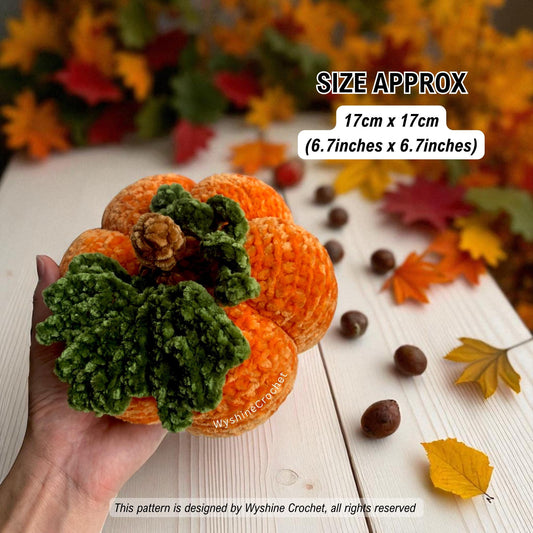 2-Size Pumpkin Amigurumi Crochet Pattern
