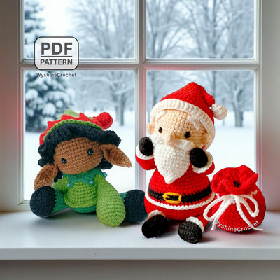 Santa & Elf Ornament Crochet Pattern