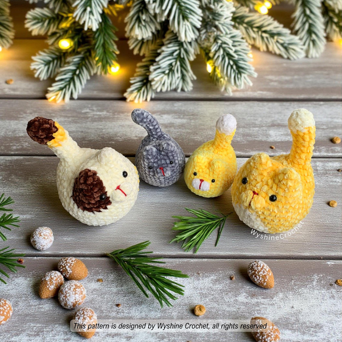 4-in-1 No-Sew Cat Crochet Pattern