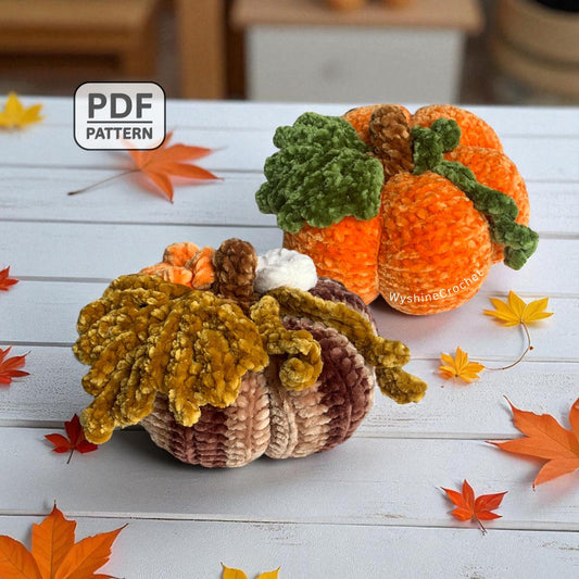 2-Size Pumpkin Amigurumi Crochet Pattern