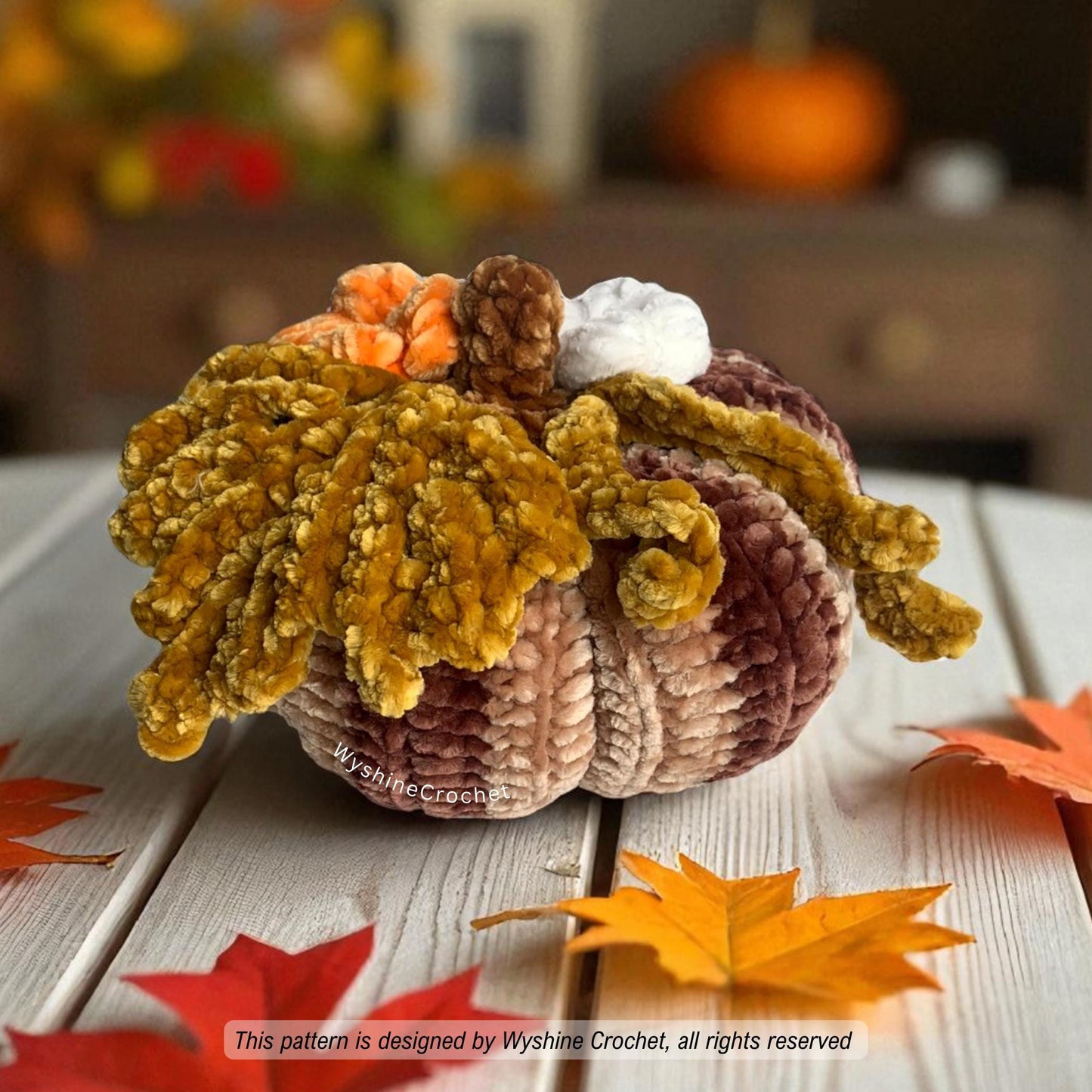 2-Size Pumpkin Amigurumi Crochet Pattern