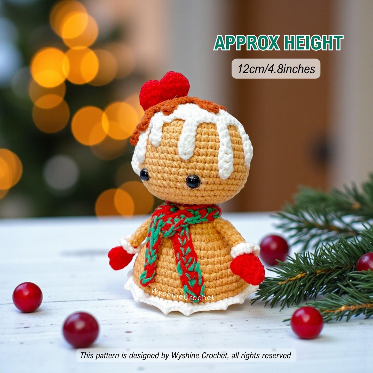 Snowman & Gingerbread Girl Ornament Crochet Pattern