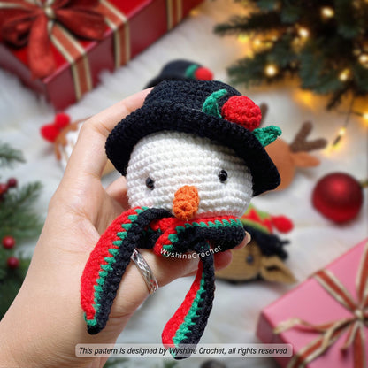 Christmas Ornament Crochet Pattern Set 5-in-1