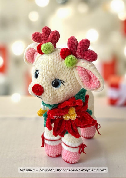 Flower Reindeer Crochet Pattern