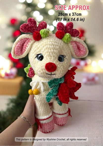 Flower Reindeer Crochet Pattern