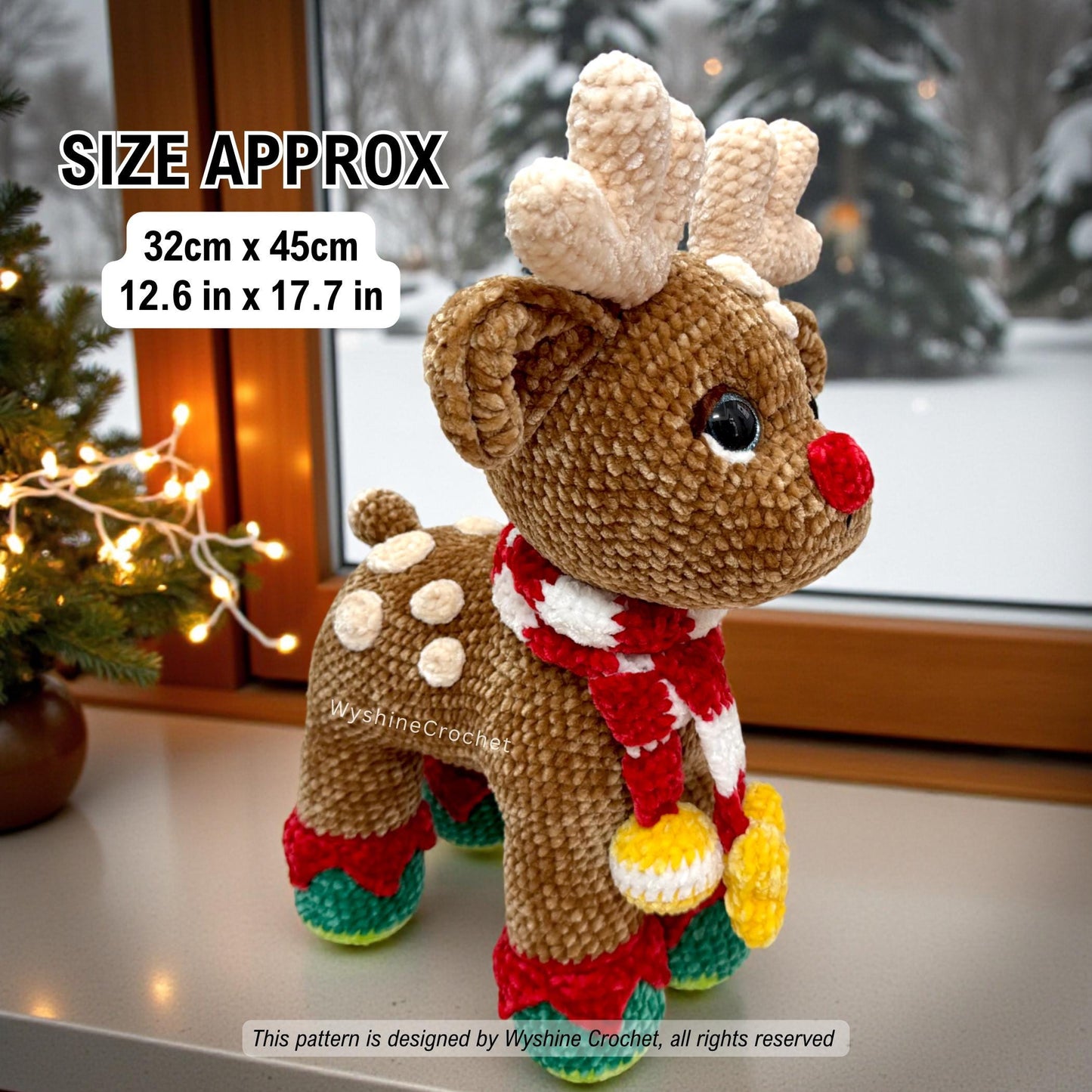 Chestnut Reindeer Crochet Pattern