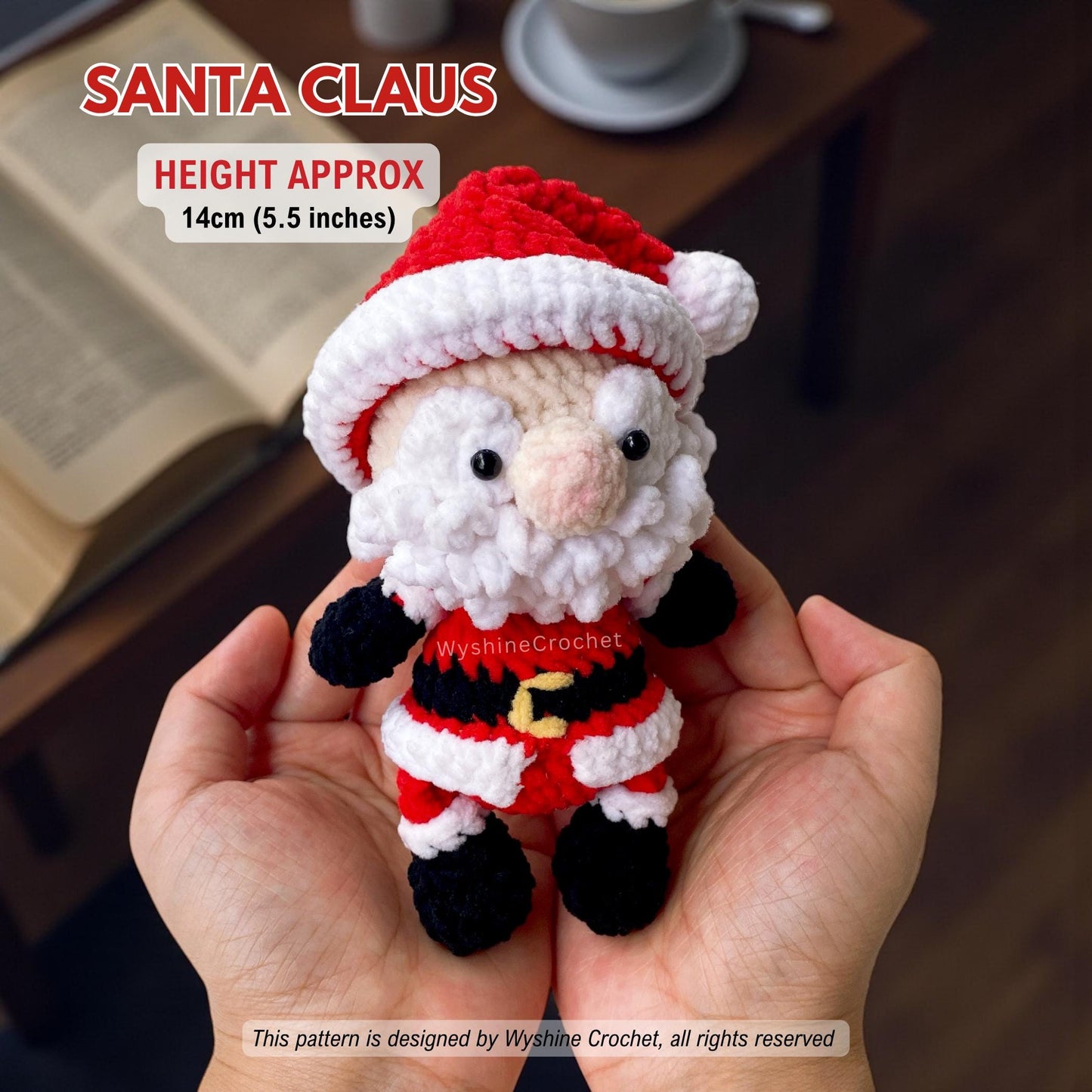 Santa & Green Monster Ornament Crochet Pattern