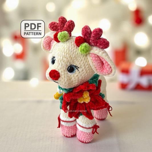 Flower Reindeer Crochet Pattern