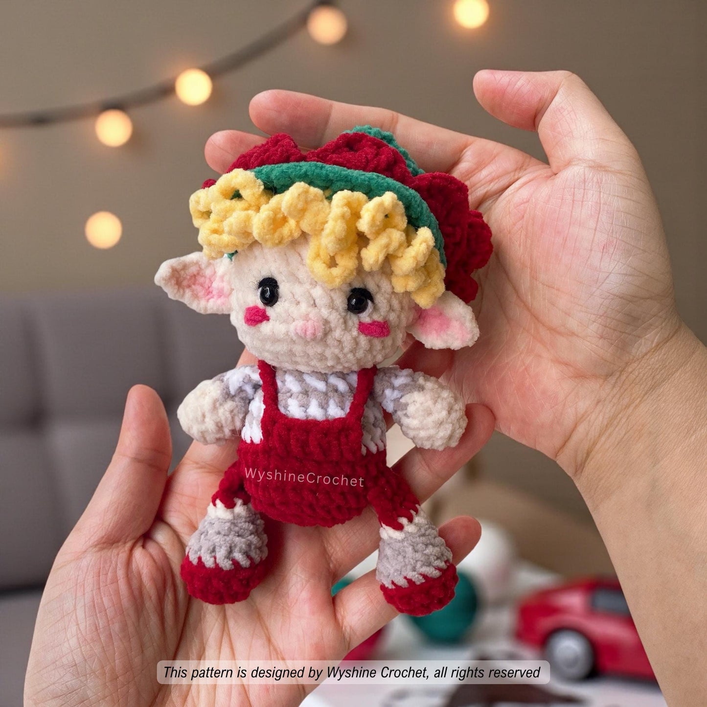 Elf & Reindeer Ornament Crochet Pattern