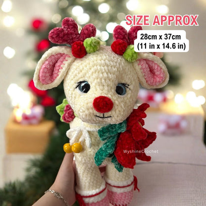Christmas Reindeer Family Crochet Pattern Bundle