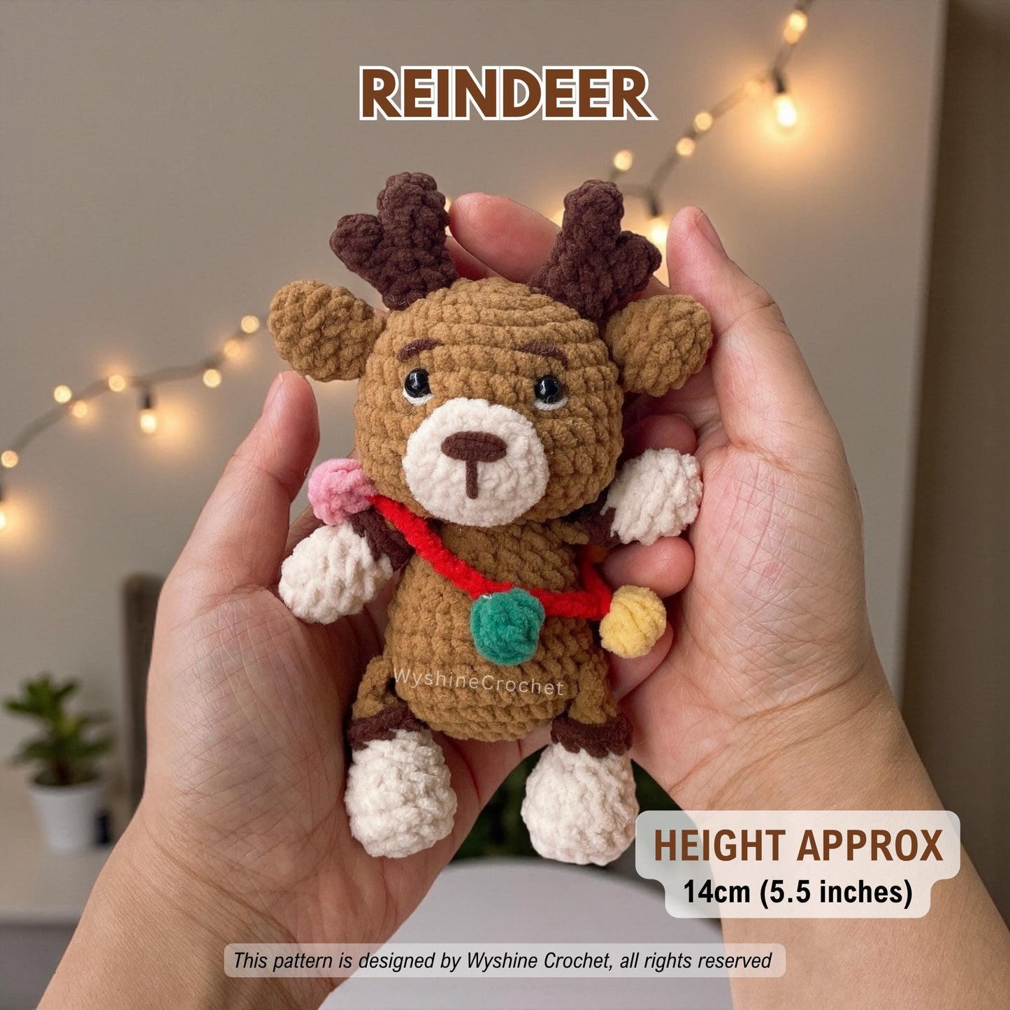 Easy Christmas Ornament Crochet Pattern Set 6-in-1