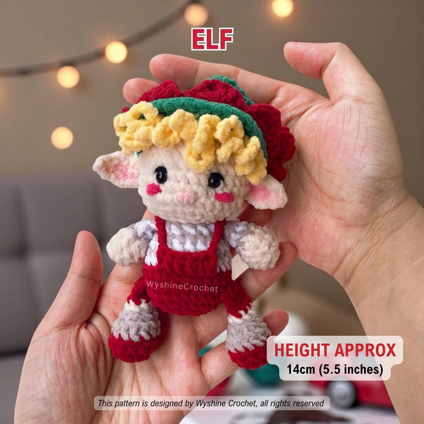 Easy Christmas Ornament Crochet Pattern Set 6-in-1