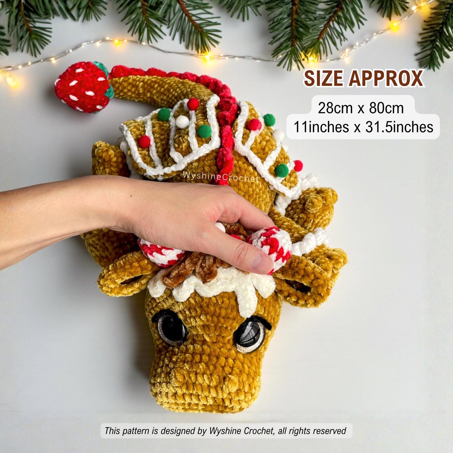 2-in-1 Christmas Dragon Crochet Pattern Bundle