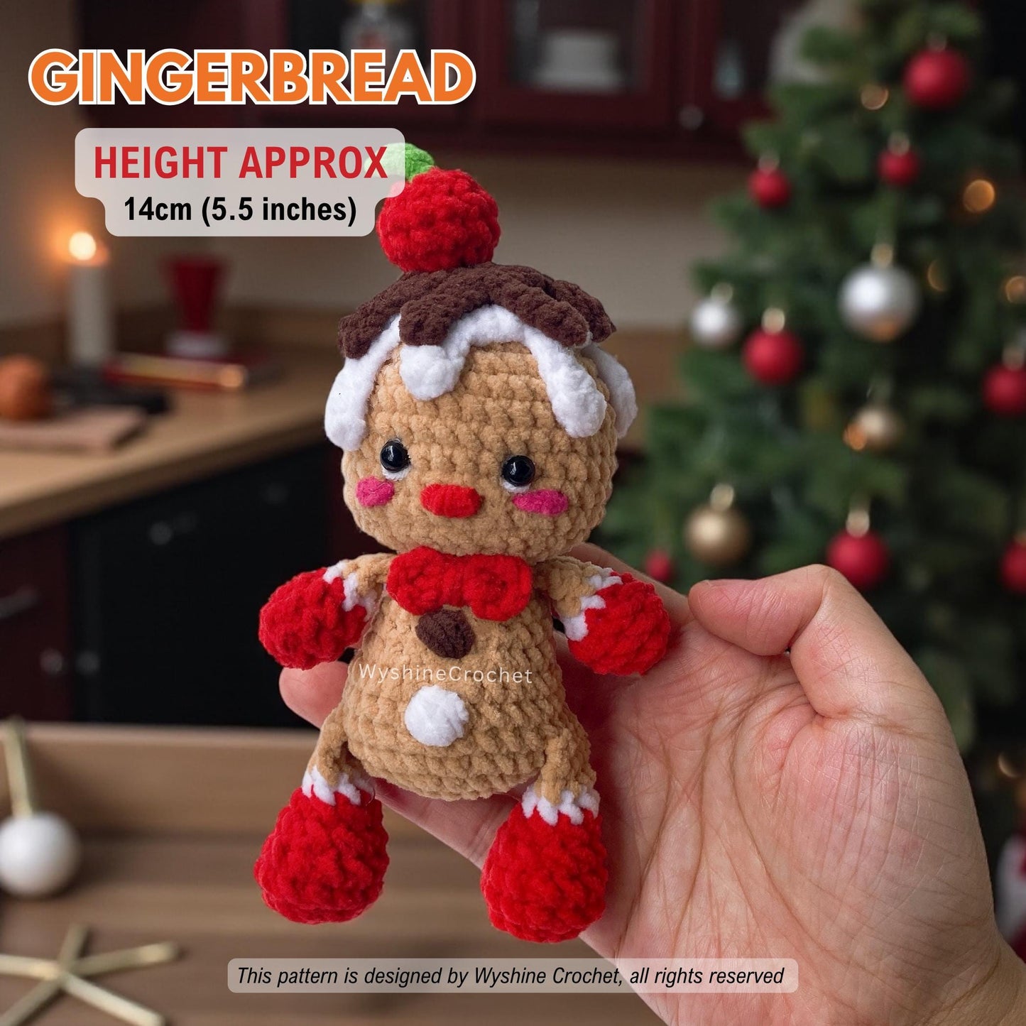 Snowman & Gingerbread Ornament Crochet Pattern