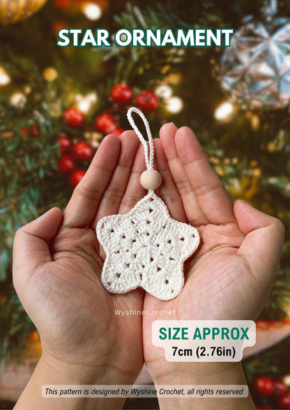 Hanging Christmas Tree Ornament Crochet Pattern