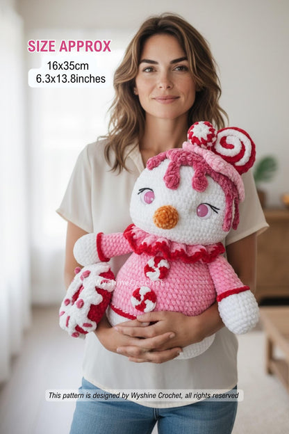 Candy Snowgirl Crochet Pattern