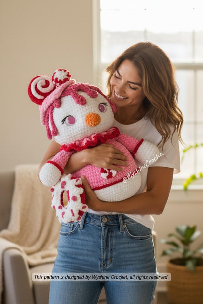 Candy Snowgirl Crochet Pattern