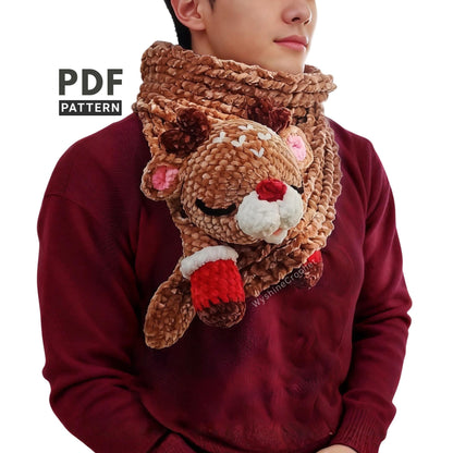 Reindeer Scarf Crochet Pattern
