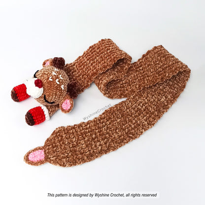 Reindeer Scarf Crochet Pattern