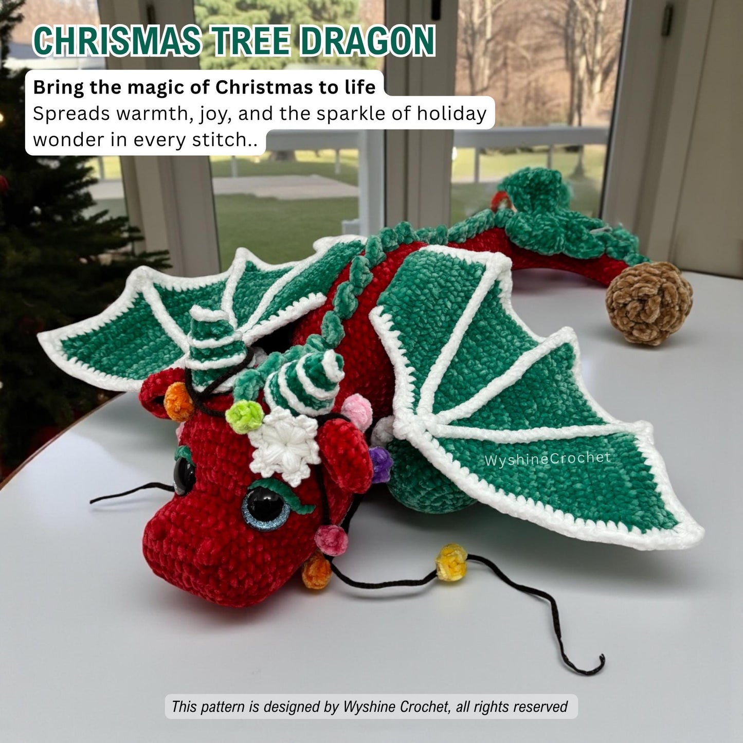 Christmas Dragon Crochet Pattern