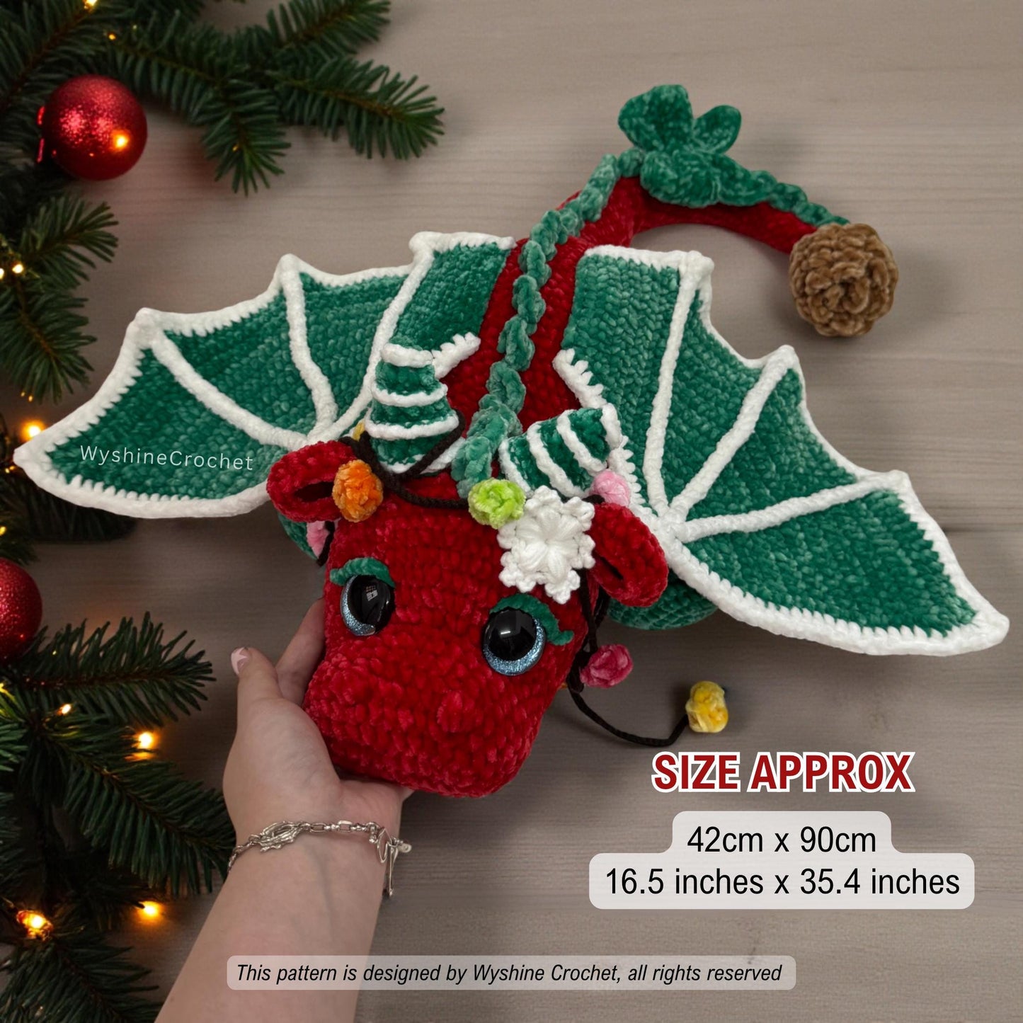 Christmas Dragon Crochet Pattern