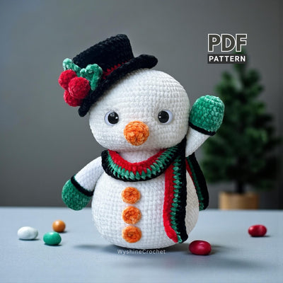Chubby Snowman Crochet Pattern